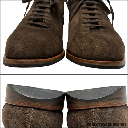 John Lobb SPRINT Dark Brown Suede Sneakers Size 8H