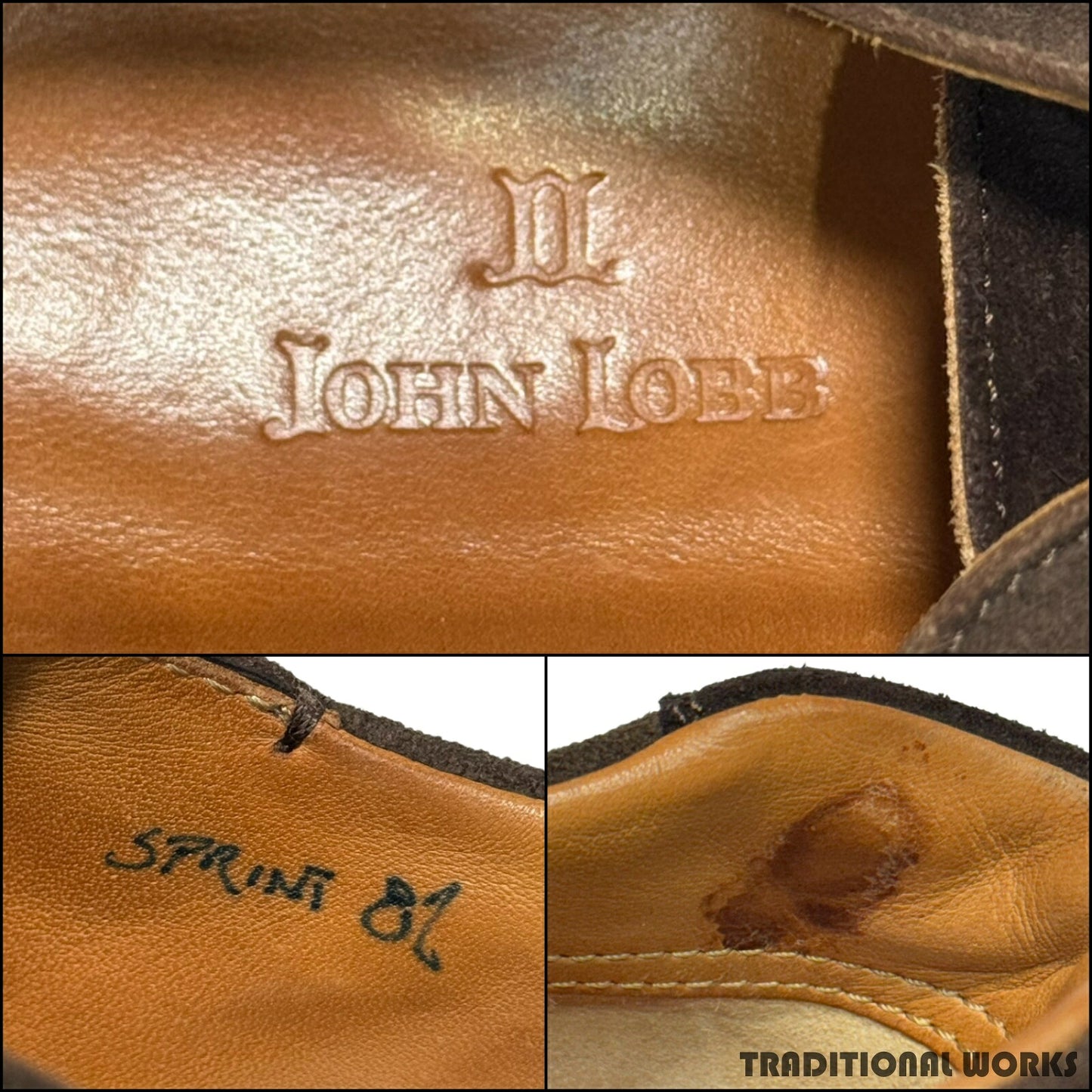 John Lobb SPRINT Dark Brown Suede Sneakers Size 8H