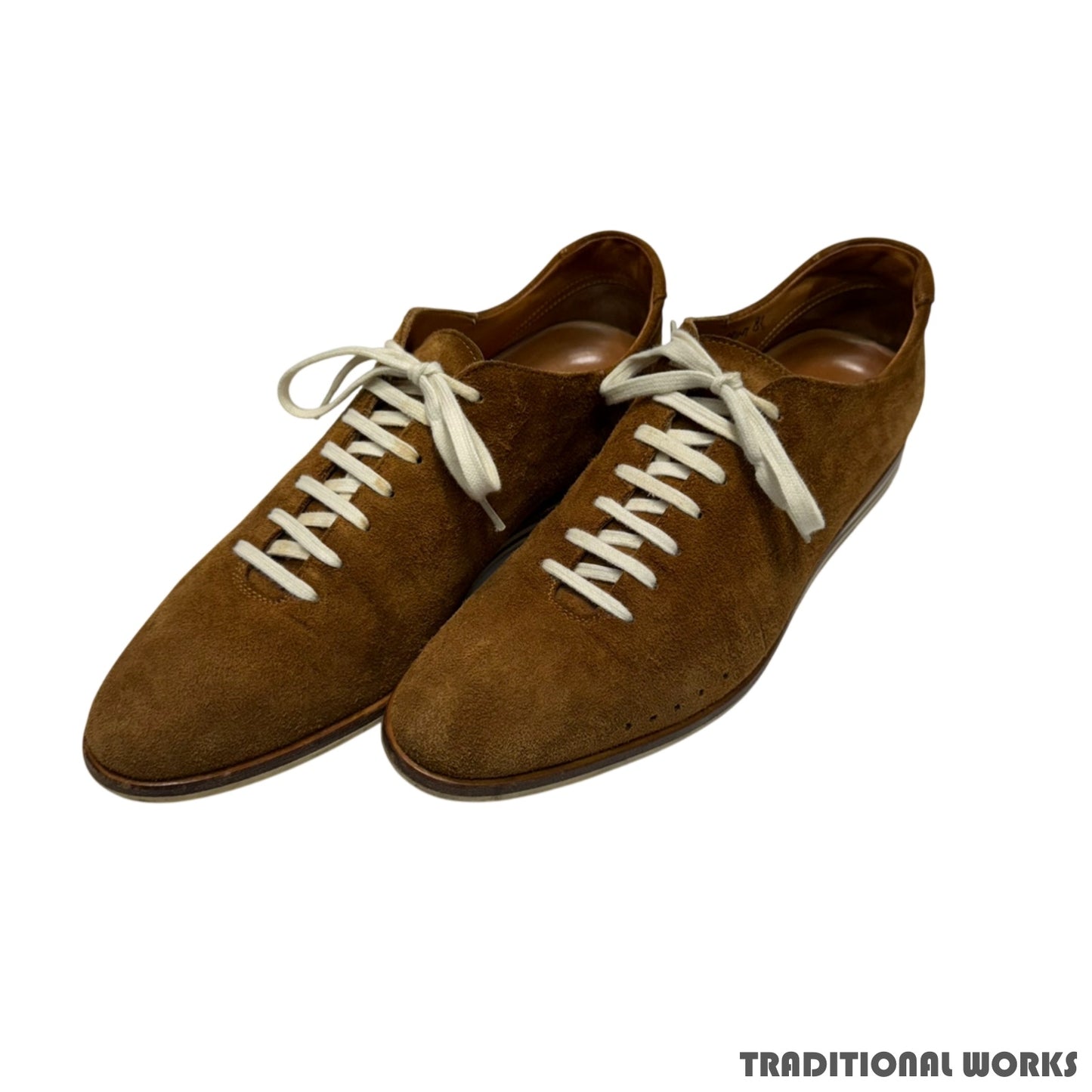 John Lobb SPRINT Suede Cinnamon Sneakers Size 8.5