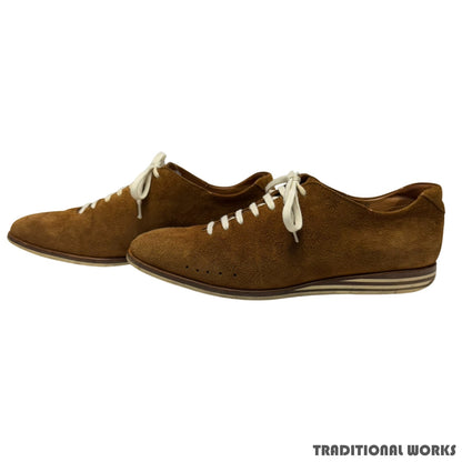 John Lobb SPRINT Suede Cinnamon Sneakers Size 8.5
