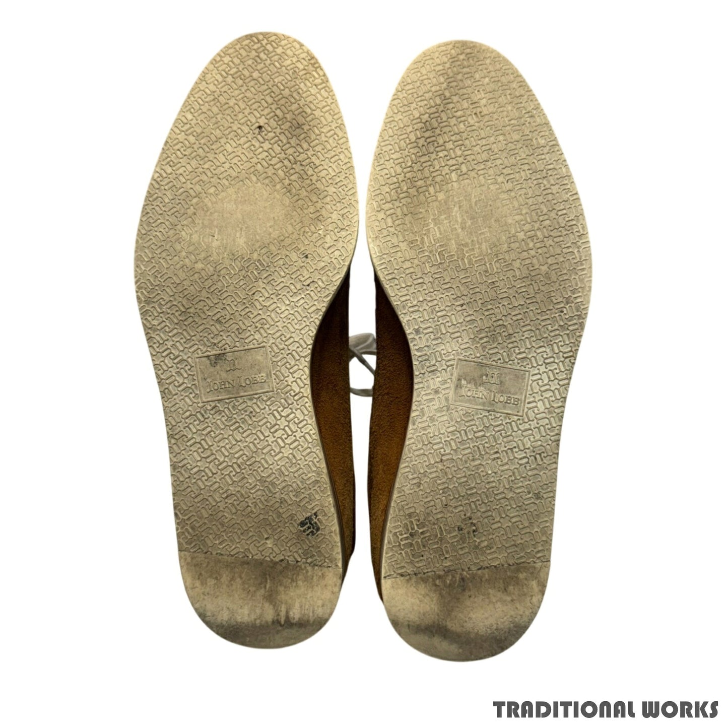 John Lobb SPRINT Suede Cinnamon Sneakers Size 8.5