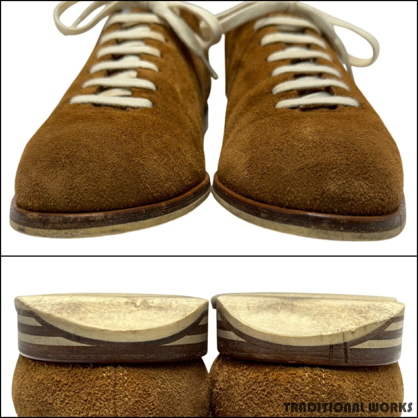 John Lobb SPRINT Suede Cinnamon Sneakers Size 8.5