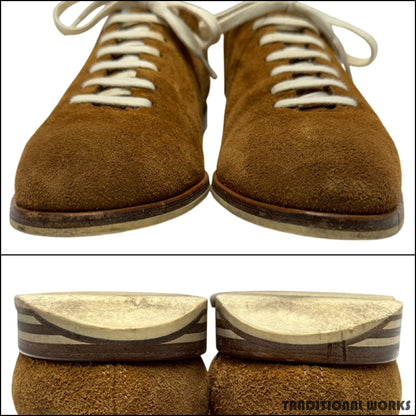 John Lobb SPRINT Suede Cinnamon Sneakers Size 8.5