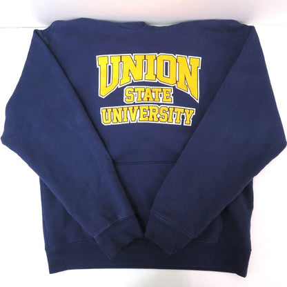 UNION State Logo Pullover Hoodie Navy Orange Size 2