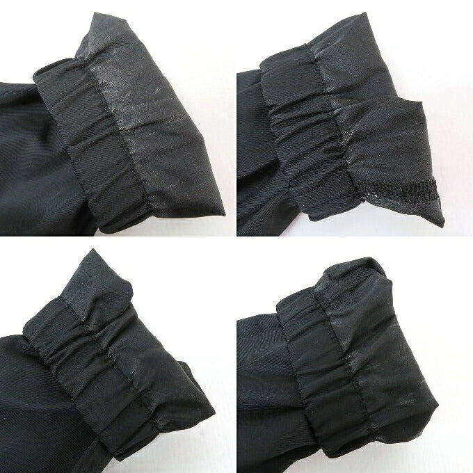 PRADA Triangle Logo Cropped Hoodie Black Size S