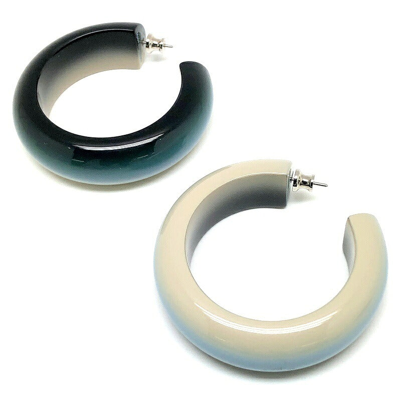 HERMES Fusion GM Lacquer Multi-Color Earrings Size ONE SIZE