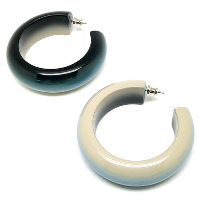 HERMES Fusion GM Lacquer Multi-Color Earrings Size ONE SIZE