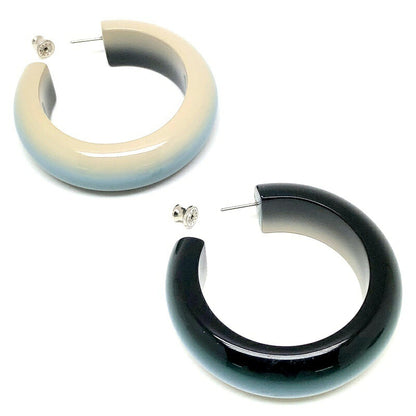 HERMES Fusion GM Lacquer Multi-Color Earrings Size ONE SIZE