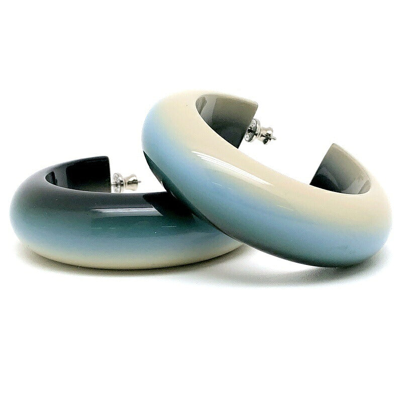 HERMES Fusion GM Lacquer Multi-Color Earrings Size ONE SIZE