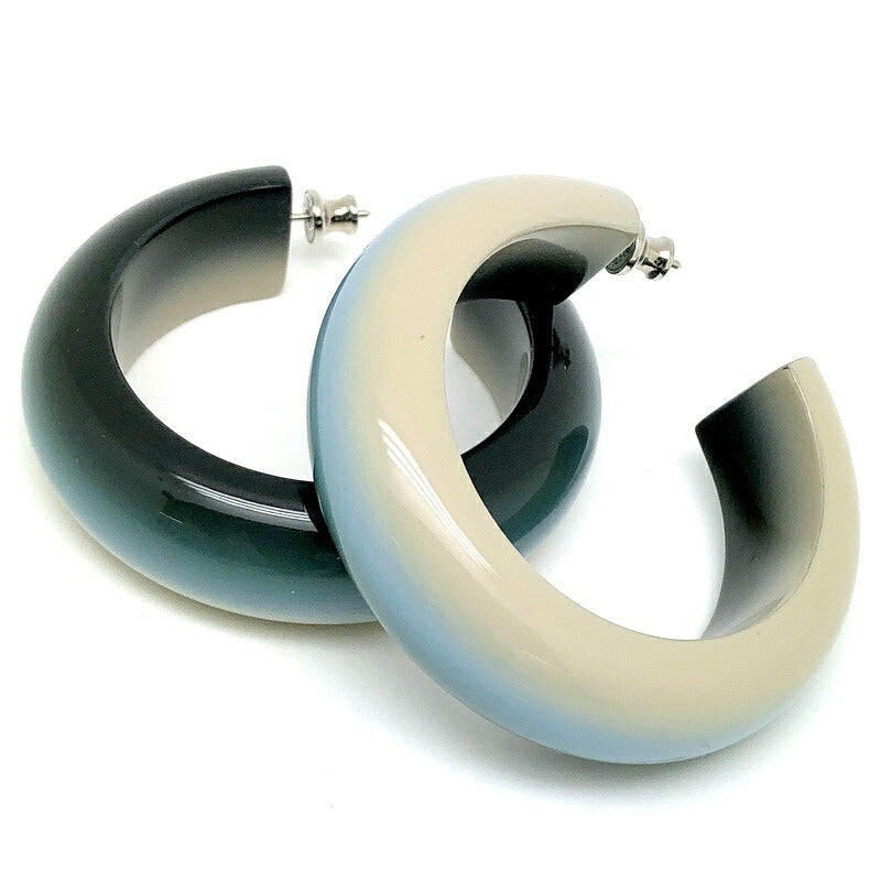 HERMES Fusion GM Lacquer Multi-Color Earrings Size ONE SIZE