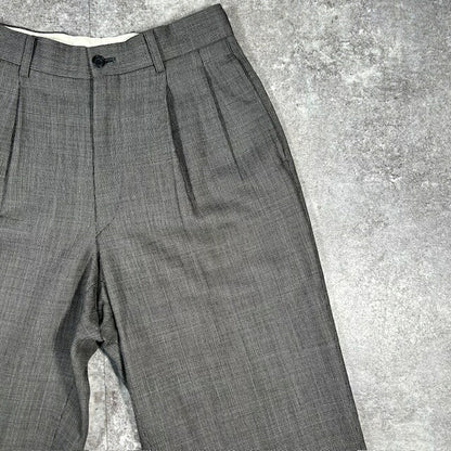 DURBAN x Yohji Yamamoto Wool Slacks Gray Size W48