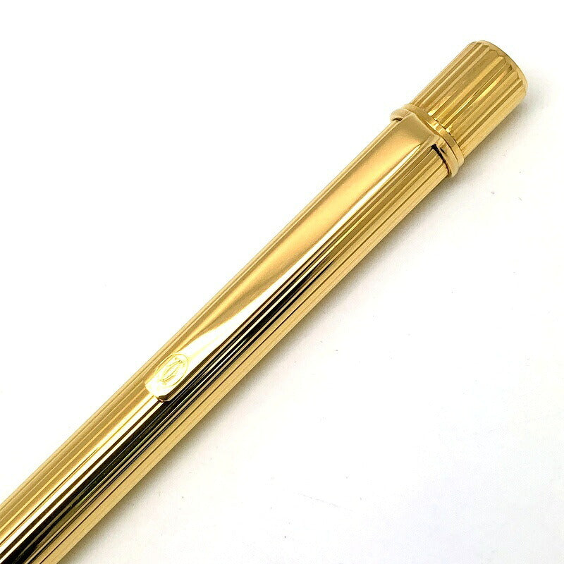 Cartier Must 2 de Cartier Godron Gold Ballpoint Pen ST150090
