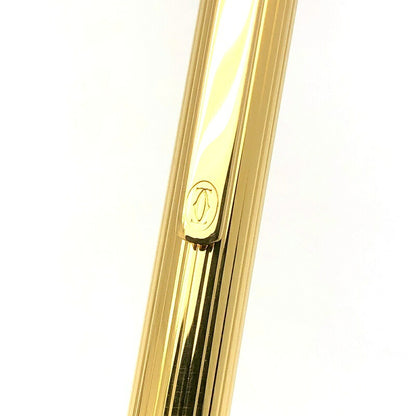 Cartier Must 2 de Cartier Godron Gold Ballpoint Pen ST150090