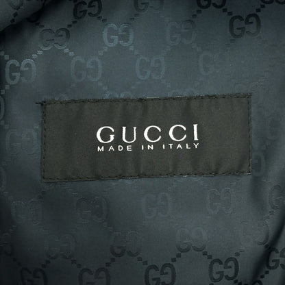 GUCCI Goose Down Jacket GG Lining Black Size 50