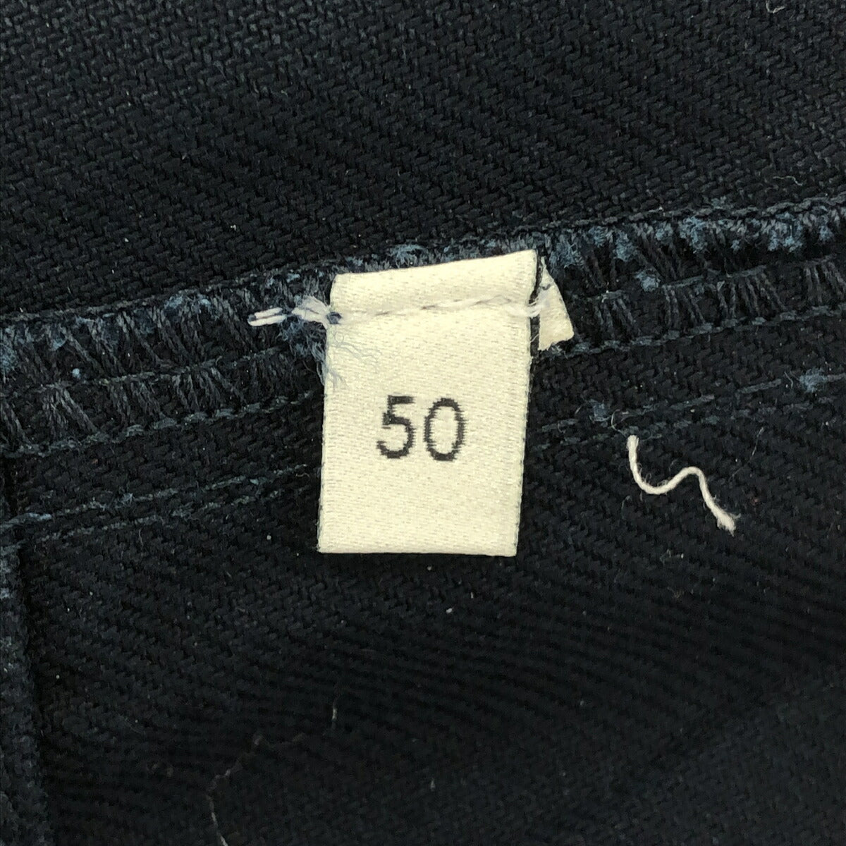 GUCCI 20SS Logo Patch Loose Cotton Pants Navy Size 50