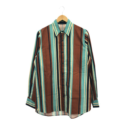 PRADA 22SS Multi-Stripe Triangle Stitch Shirt Size S