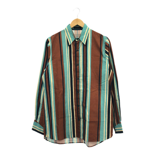 PRADA 22SS Multi-Stripe Triangle Stitch Shirt Size S