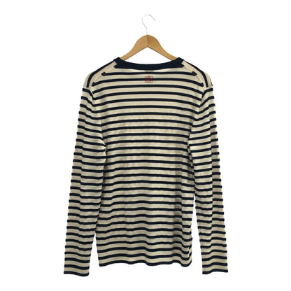 Loewe White Anagram Striped Wool Blend Sweater Size M