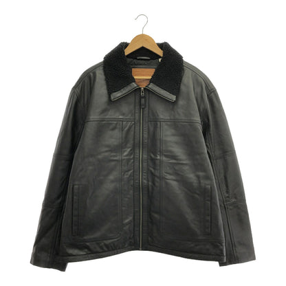 Levi's F/W Leather Sherpa Padded Jacket Black Size L