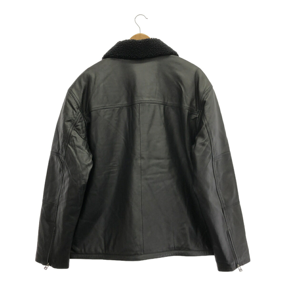 Levi's F/W Leather Sherpa Padded Jacket Black Size L