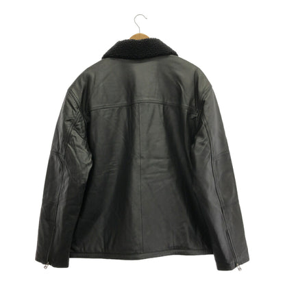 Levi's F/W Leather Sherpa Padded Jacket Black Size L