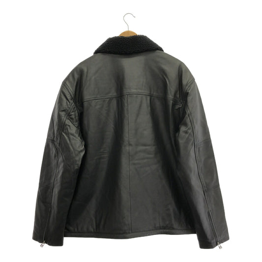 Levi's F/W Leather Sherpa Padded Jacket Black Size L