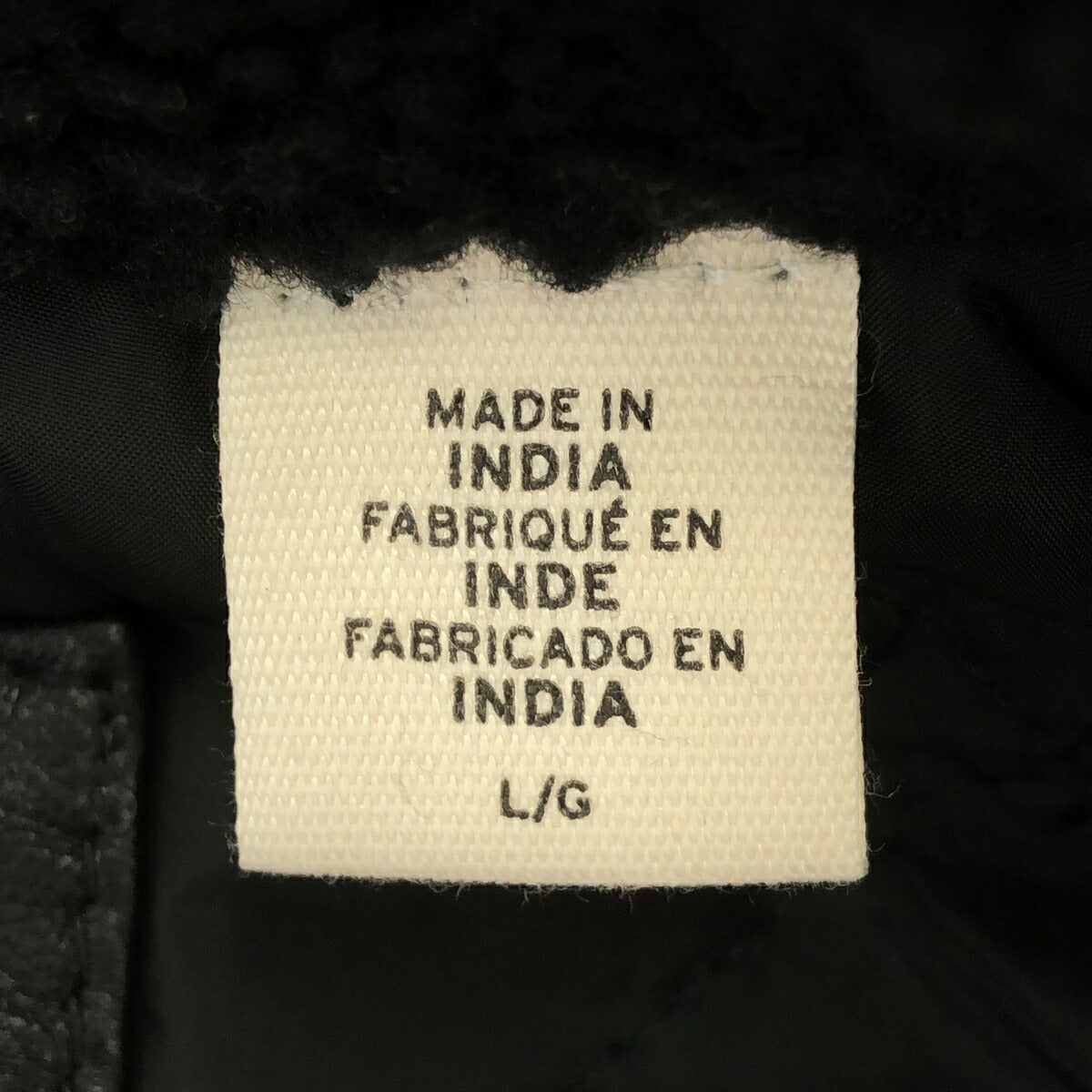 Levi's F/W Leather Sherpa Padded Jacket Black Size L