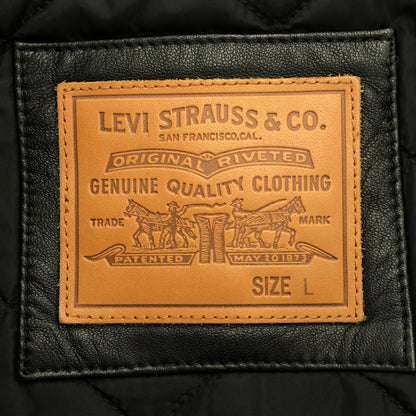 Levi's F/W Leather Sherpa Padded Jacket Black Size L