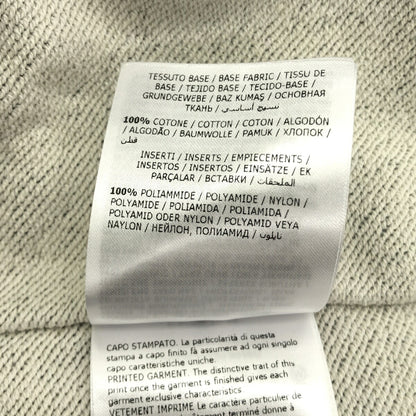 Moncler Logo Flock Crewneck Sweatshirt Gray Size XL