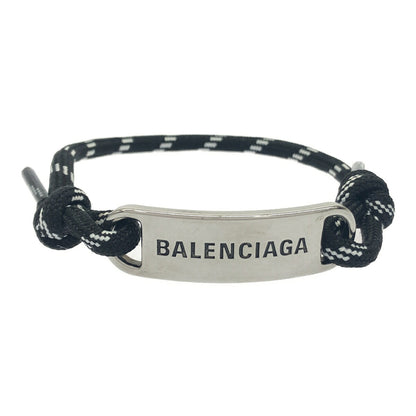 Balenciaga Logo Plate Cord Bracelet