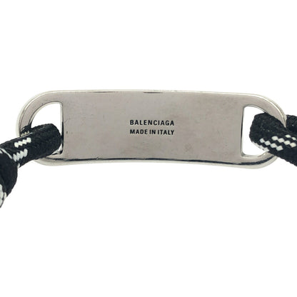 Balenciaga Logo Plate Cord Bracelet