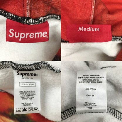 Supreme x The Velvet Underground Nico Red Black Sweatshirt Size M