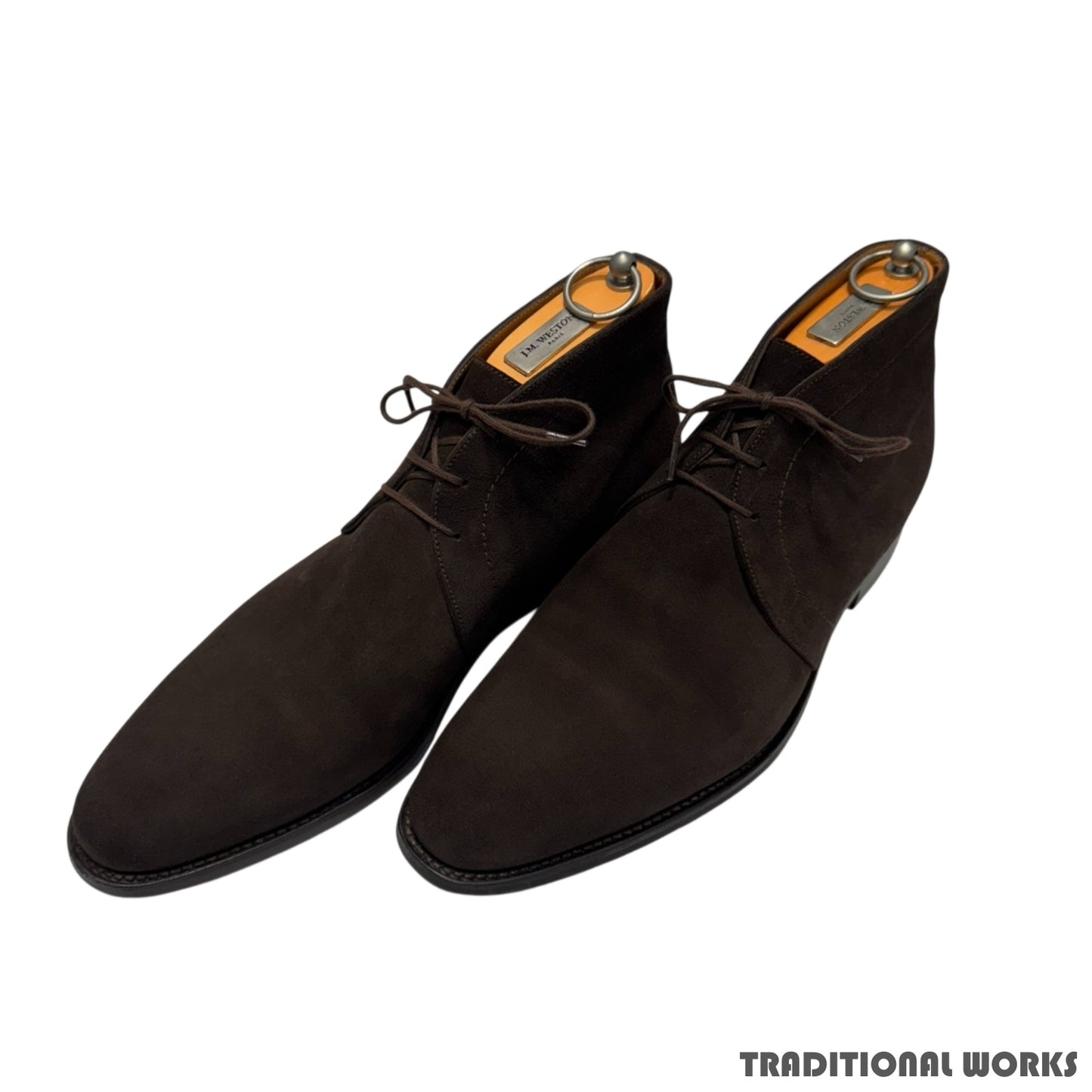 J.M.WESTON Suede Chukka Boots Brown Size UK8E