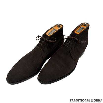 J.M.WESTON Suede Chukka Boots Brown Size UK8E