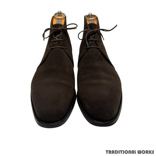 J.M.WESTON Suede Chukka Boots Brown Size UK8E