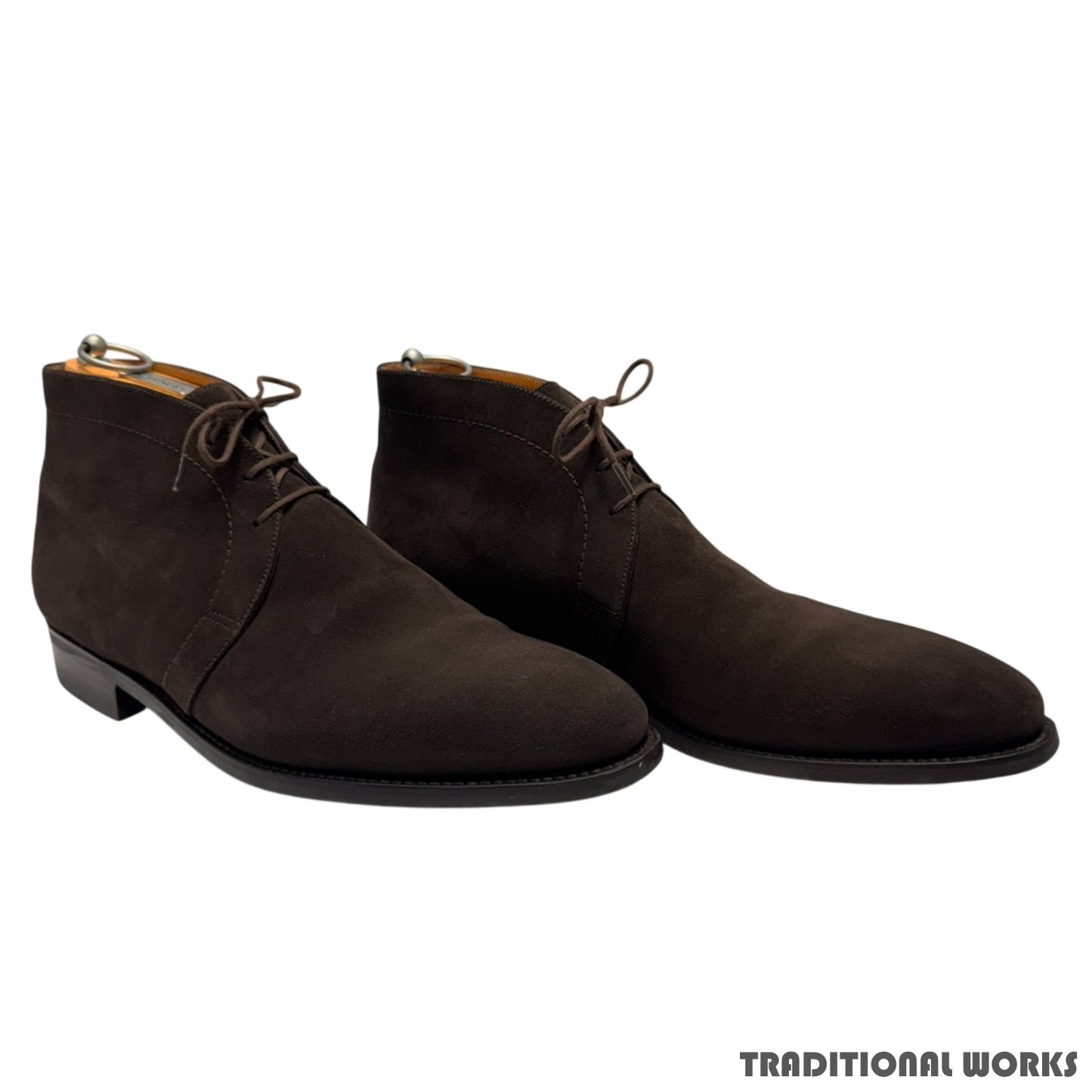 J.M.WESTON Suede Chukka Boots Brown Size UK8E