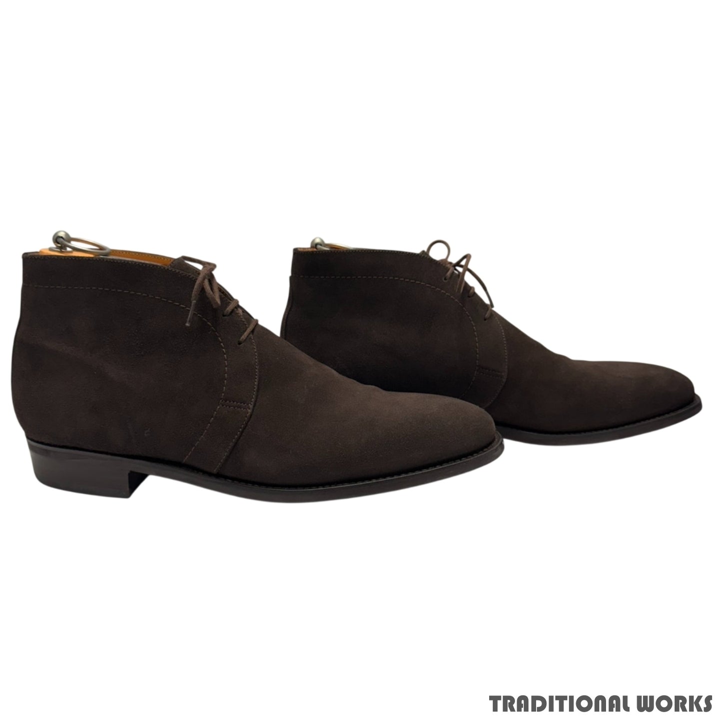 J.M.WESTON Suede Chukka Boots Brown Size UK8E