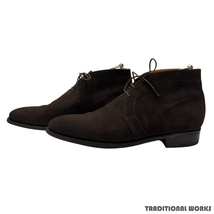 J.M.WESTON Suede Chukka Boots Brown Size UK8E