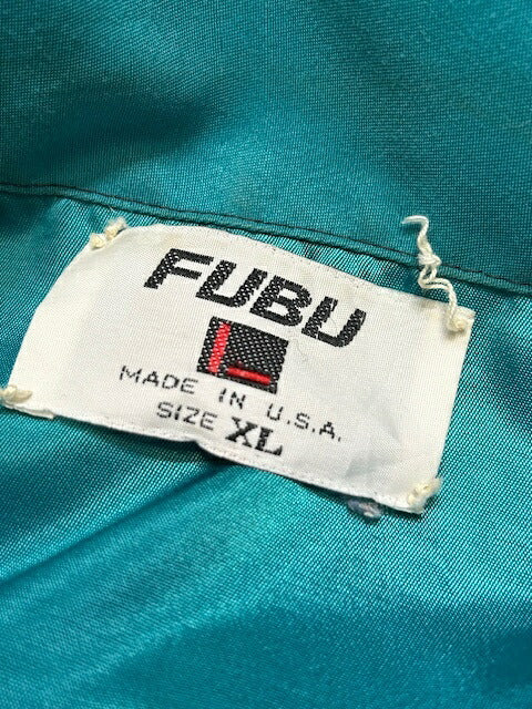FUBU 90s Vintage USA Coach Jacket Light Blue Size XL