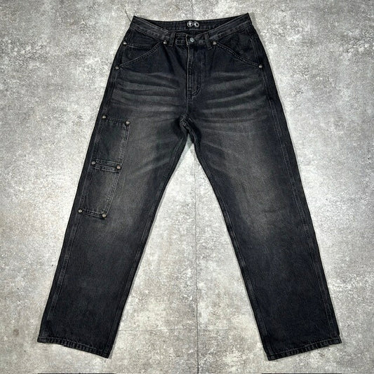 THUG CLUB 25SS THUG PANTS Black Denim Size 3