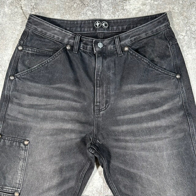 THUG CLUB 25SS THUG PANTS Black Denim Size 3