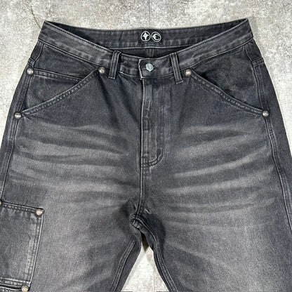 THUG CLUB 25SS THUG PANTS Black Denim Size 3