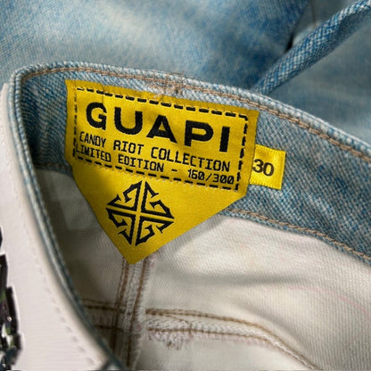 Aqua Blue Candy Riot Denim V2 Labubu Collab Jeans Size 30