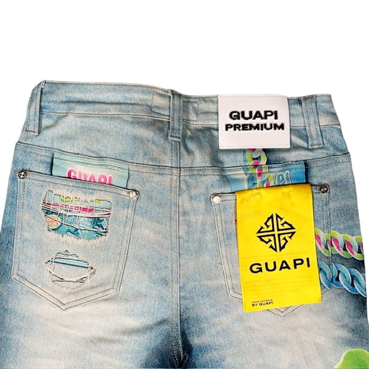 Aqua Blue Candy Riot Denim V2 Labubu Collab Jeans Size 30