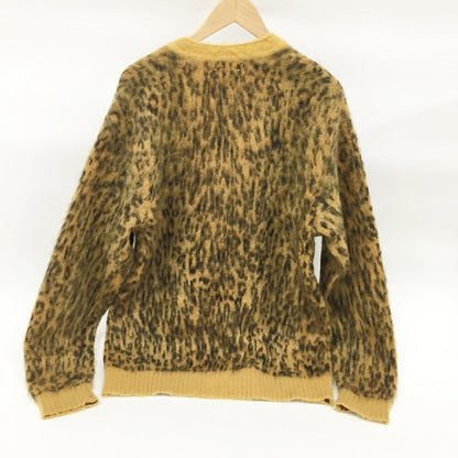 MINEDENIM( Kid Mohair Argyle Leopard Cardigan Yellow Size 2