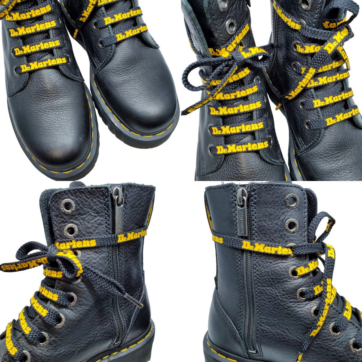 Dr.martens JADON III Quad Retro 8 Eye Leather Boots Size UK7