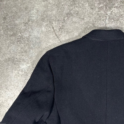 EMPORIO ARMANI Italian Wool Long Coat Black Size 50