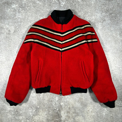 CONMARzip CONMATIC zip 50s 60s Reversible Jacket Red Size XL