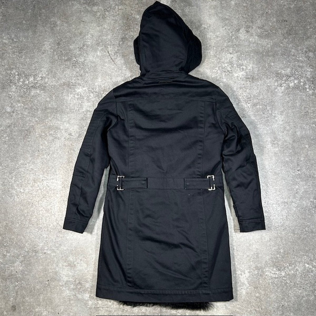 DIESEL Black Gold Military Quilted Liner Coat Black Size 44