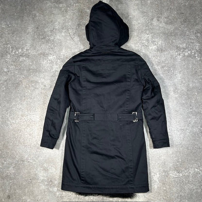 DIESEL Black Gold Military Quilted Liner Coat Black Size 44